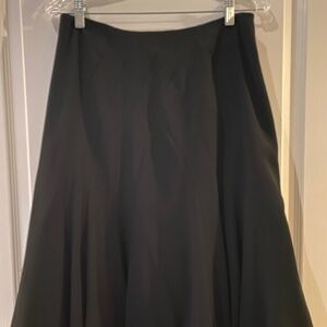 Anne Klein evening dress skirt black with crinoline and lace trim underskirt 8